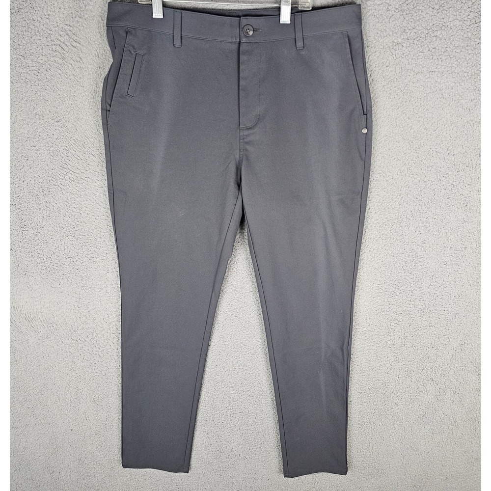 Vuori Pants Mens 33 Gray Meta Chino Technical Stretch Trousers V430